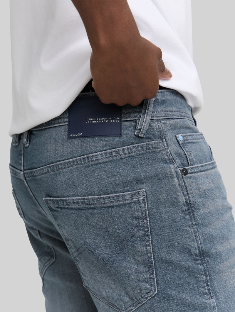 Tom Tailor TTBRYDEN TAPERED Jeans - Mid Stone Blue Grey Denim