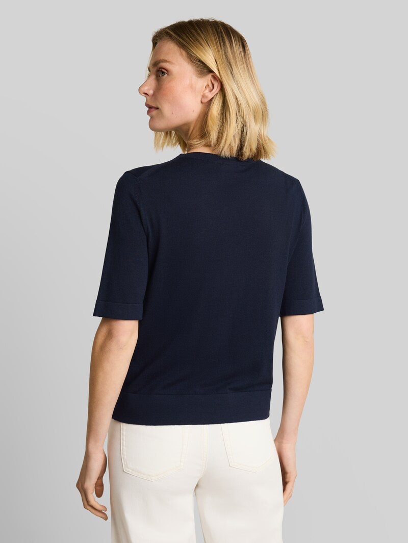 Tom Tailor Strickpullover mit Seidenanteil - Sky Captain Blue