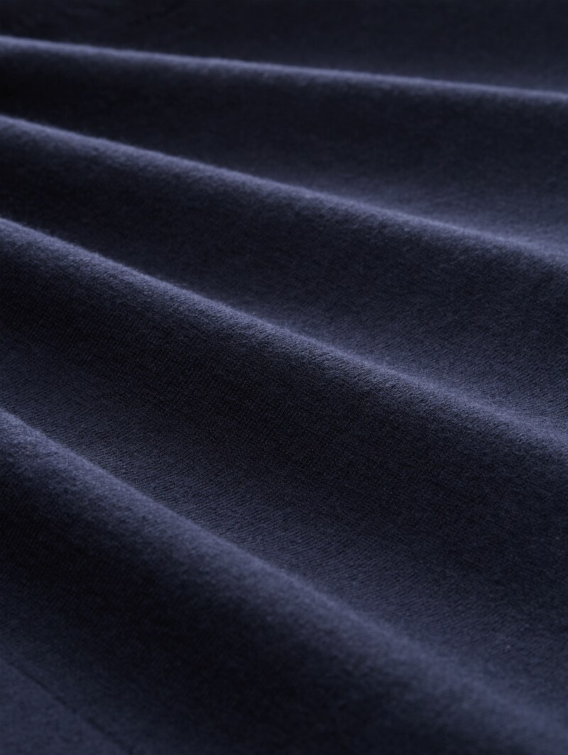 Tom Tailor Strickpullover mit Seidenanteil - Sky Captain Blue