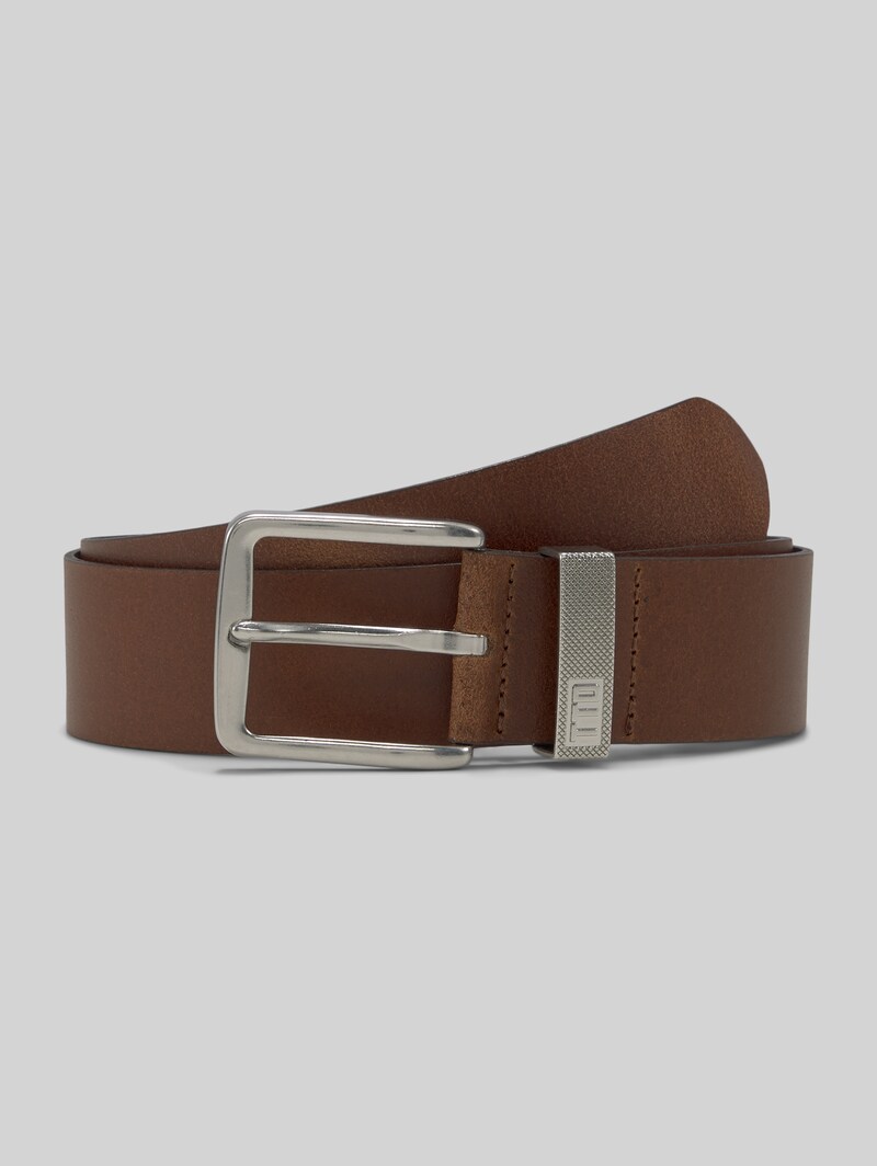 Tom Tailor TTJOE Ledergürtel mit eckiger Dornschließe - Light Brown Uni Tom Tailor TTJOE Ledergürtel mit eckiger Dornschließe - Light Brown Uni