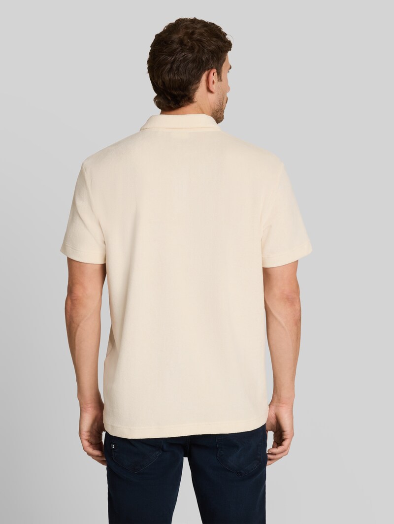 Tom Tailor Poloshirt aus Frottee - Gardenia White