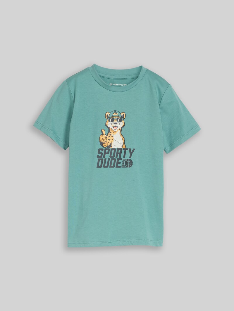 Tom Tailor T-Shirt mit Foto-Print - Salvia