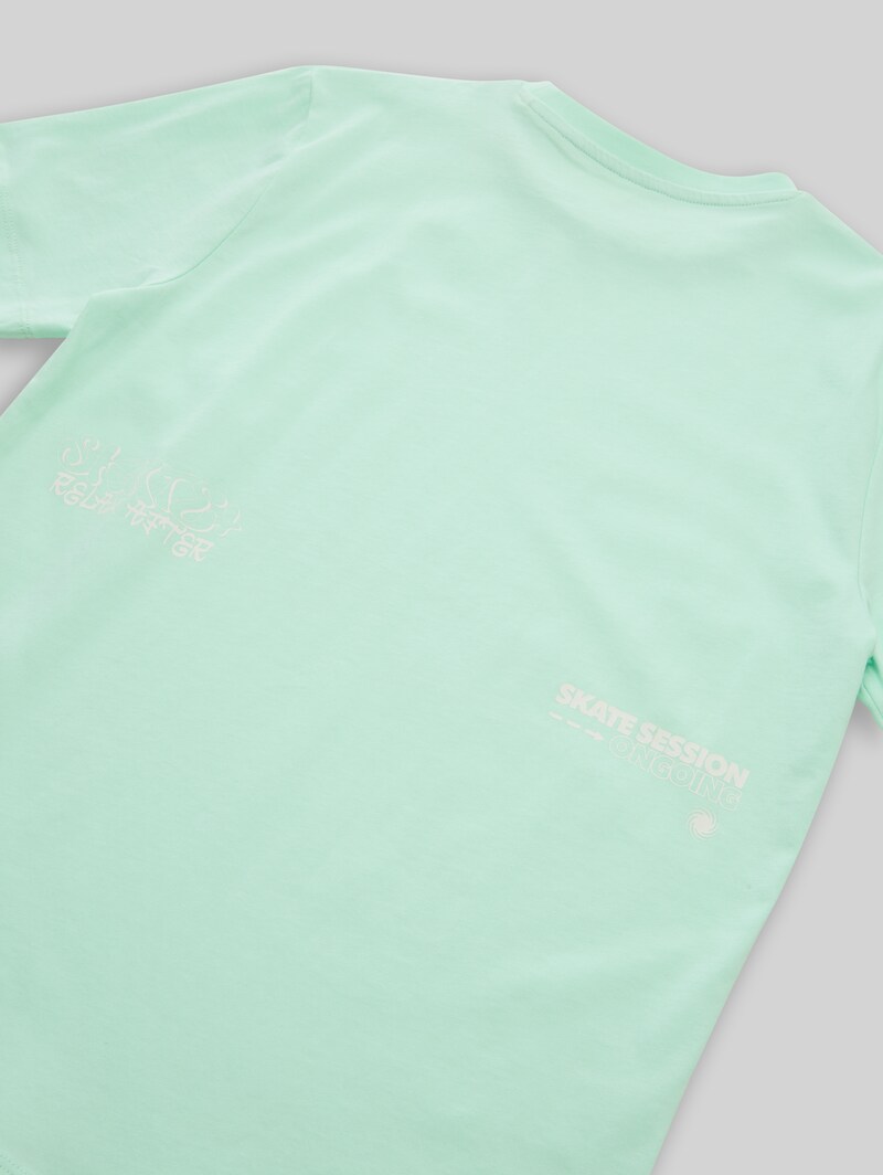 Tom Tailor T-Shirt mit Print - Soft Sugar Green