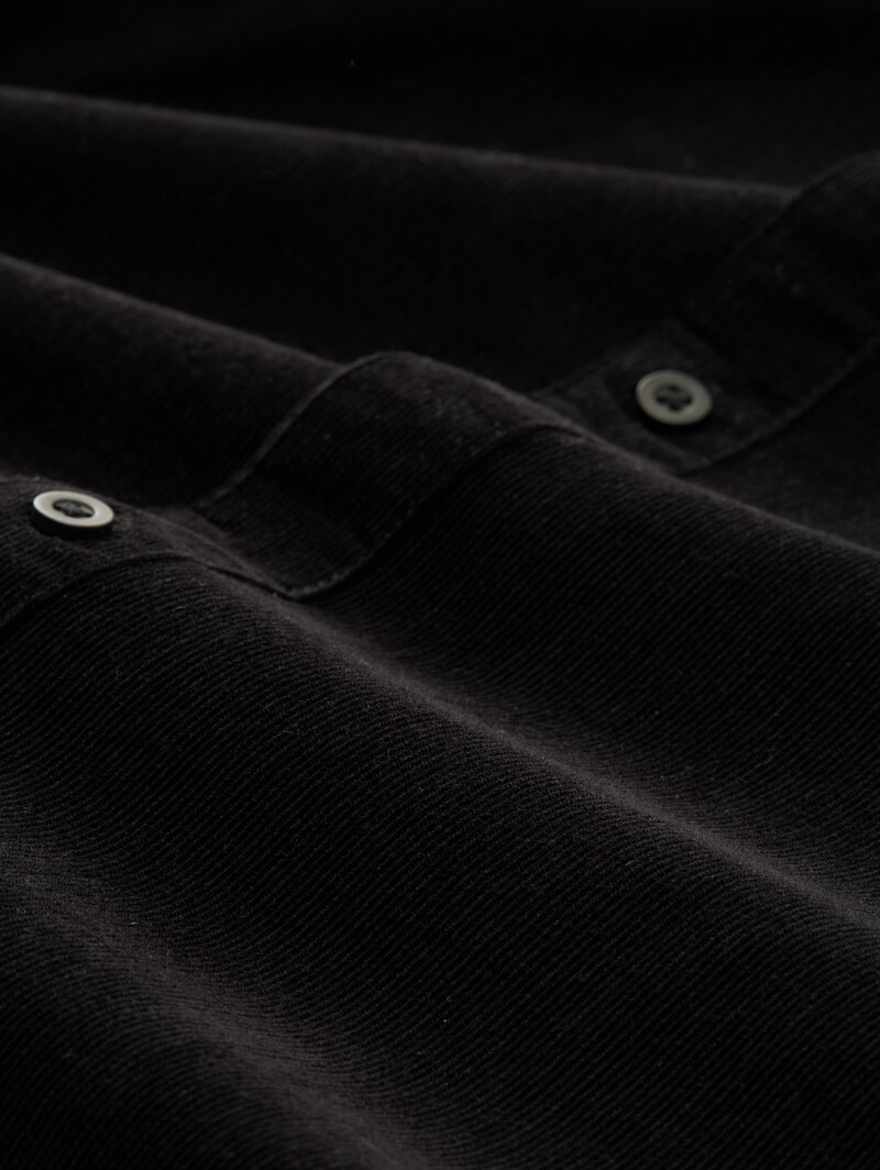 Tom Tailor Basic Fit Cordhemd - Black