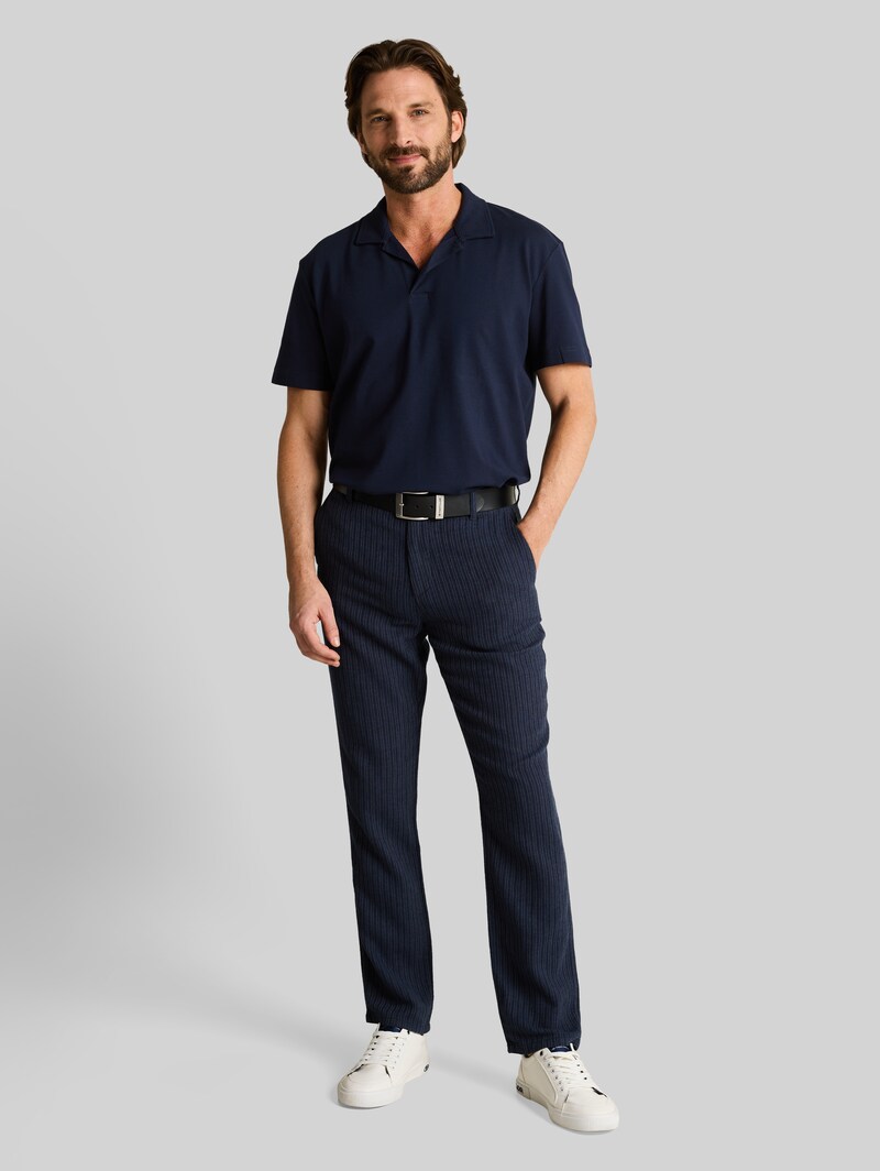 Tom Tailor Resort Poloshirt aus Piqué - Sky Captain Blue