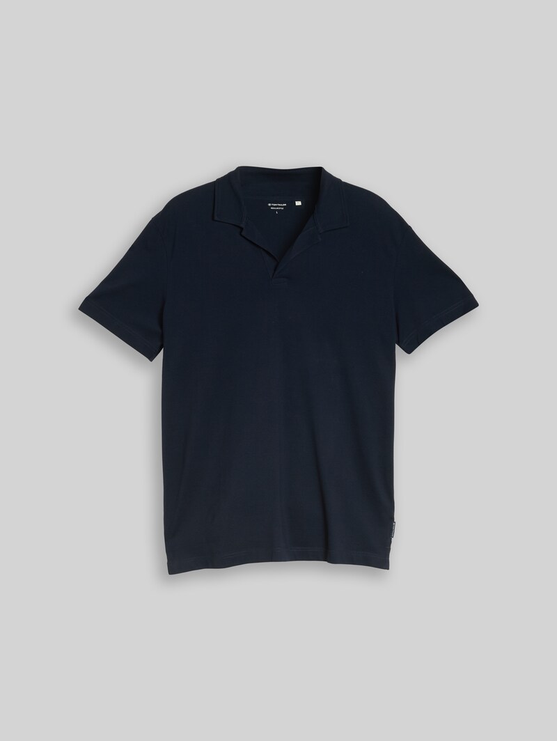 Tom Tailor Resort Poloshirt aus Piqué - Sky Captain Blue