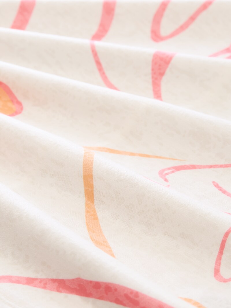 Tom Tailor T-Shirt mit Blumenmuster - Whisper White