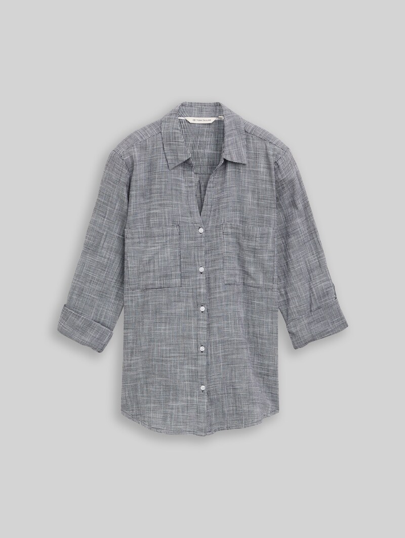 Tom Tailor Bluse mit Brusttaschen - Midnight Navy Blue
