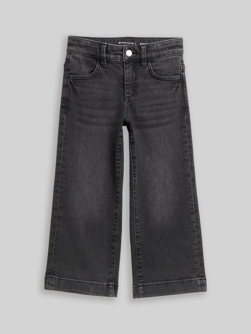 Tom Tailor Wide Leg Jeans mit Stretch - Grey Denim