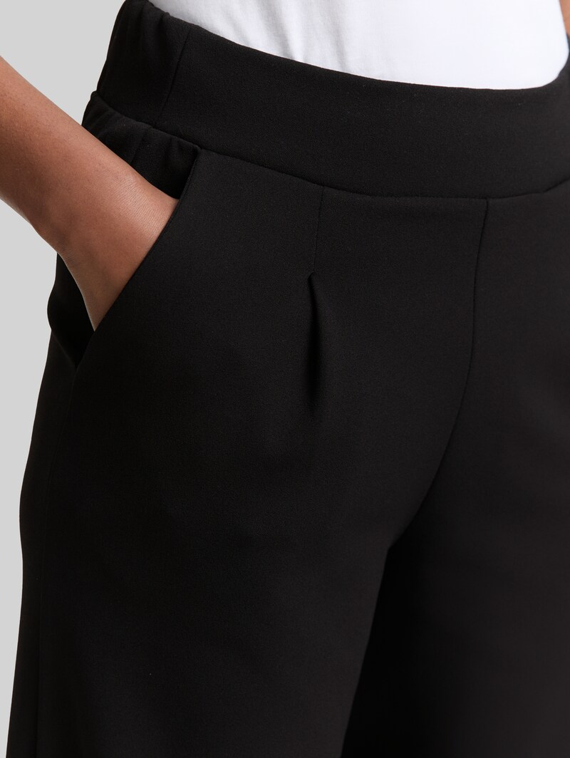 Tom Tailor Wide Leg Hose - Deep Black