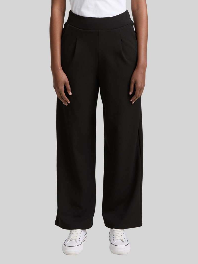 Tom Tailor Wide Leg Hose - Deep Black