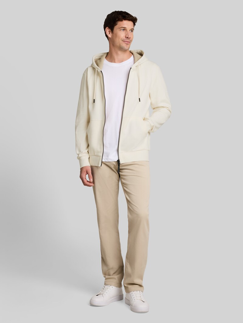 Tom Tailor Basic Hoodie Sweatjacke - Cloud Off White