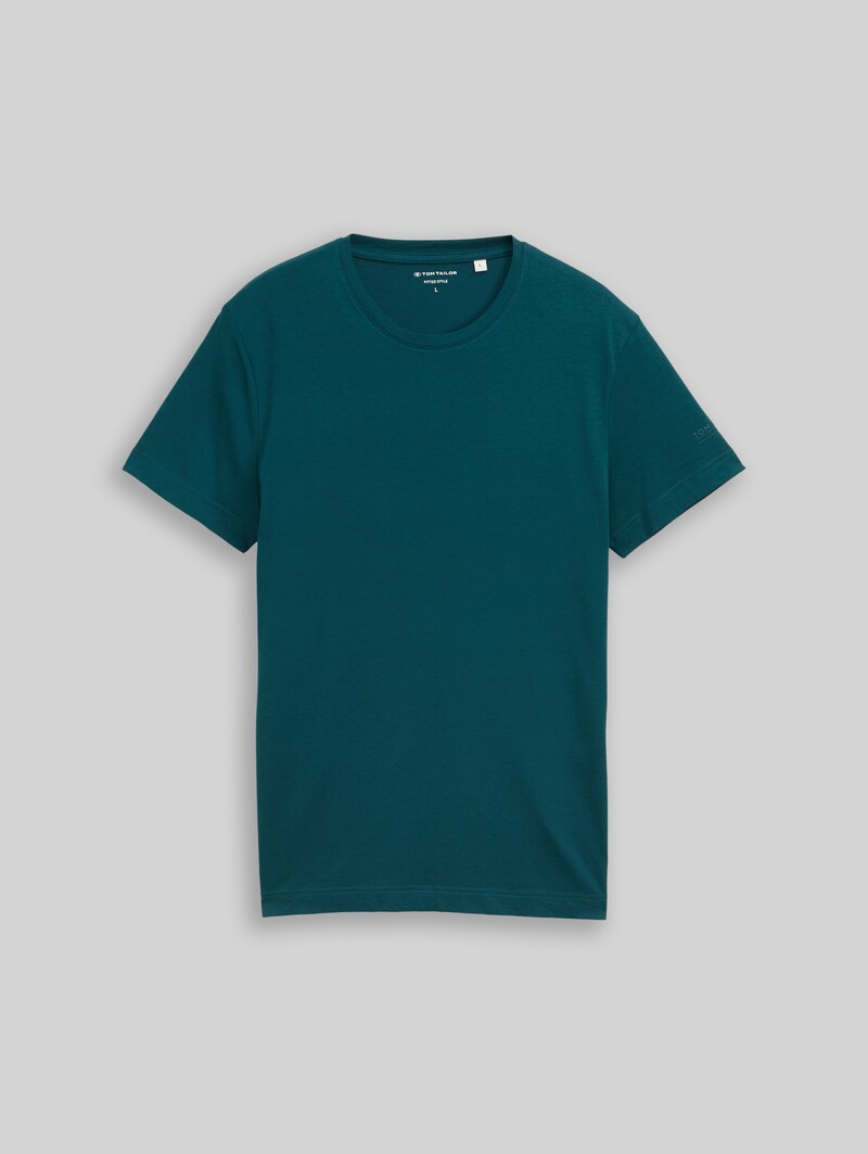 Tom Tailor Basic Fitted T-Shirt - Deep Meadow Green