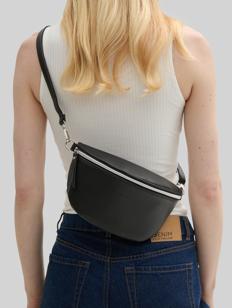 Tom Tailor TTROSIE Gürteltasche aus Lederimitat - Schwarz / Black