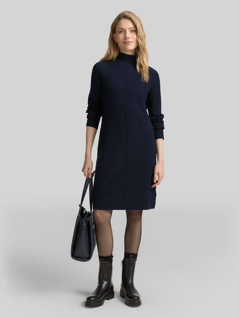 Tom Tailor Strickkleid mit Stehkragen - Lunar Eclipse