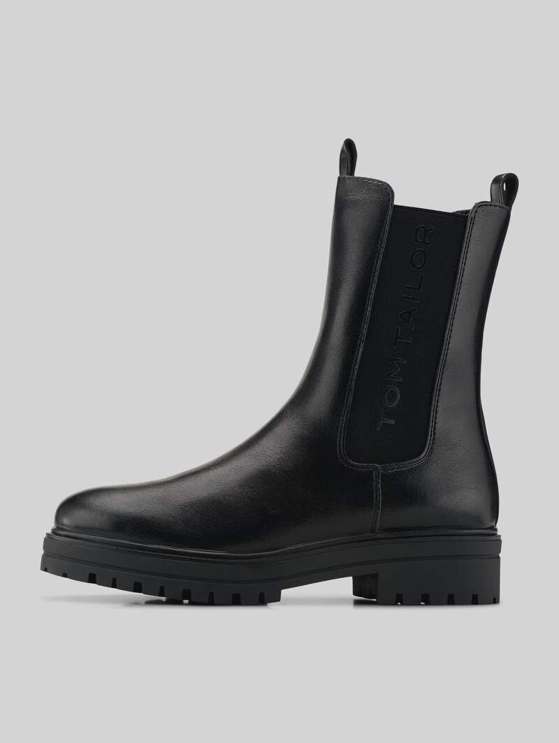 Tom Tailor Gefütterte Chelsea Boots - Black