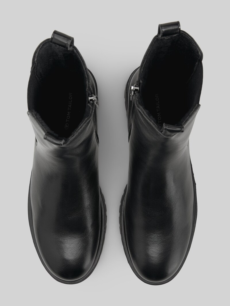 Tom Tailor Gefütterte Chelsea Boots - Black