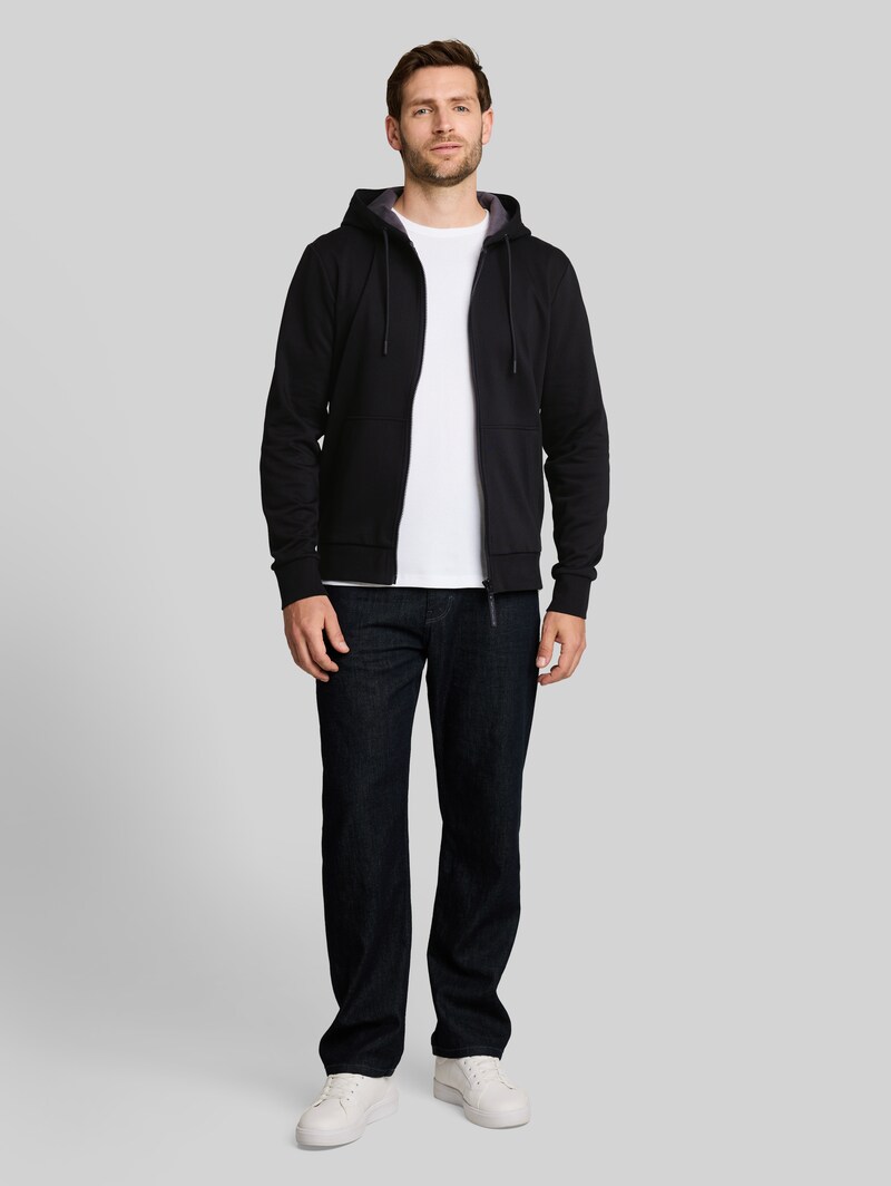 Tom Tailor Basic Hoodie Sweatjacke - Black