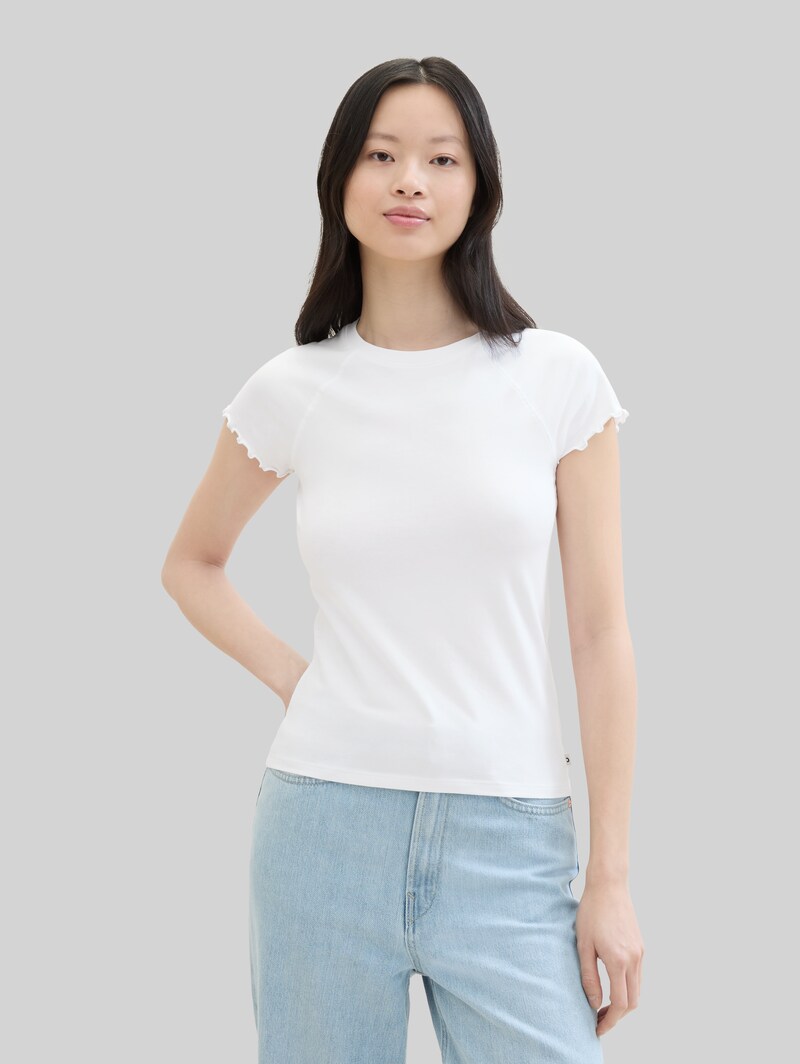 Tom Tailor Slim Fit T-Shirt - White