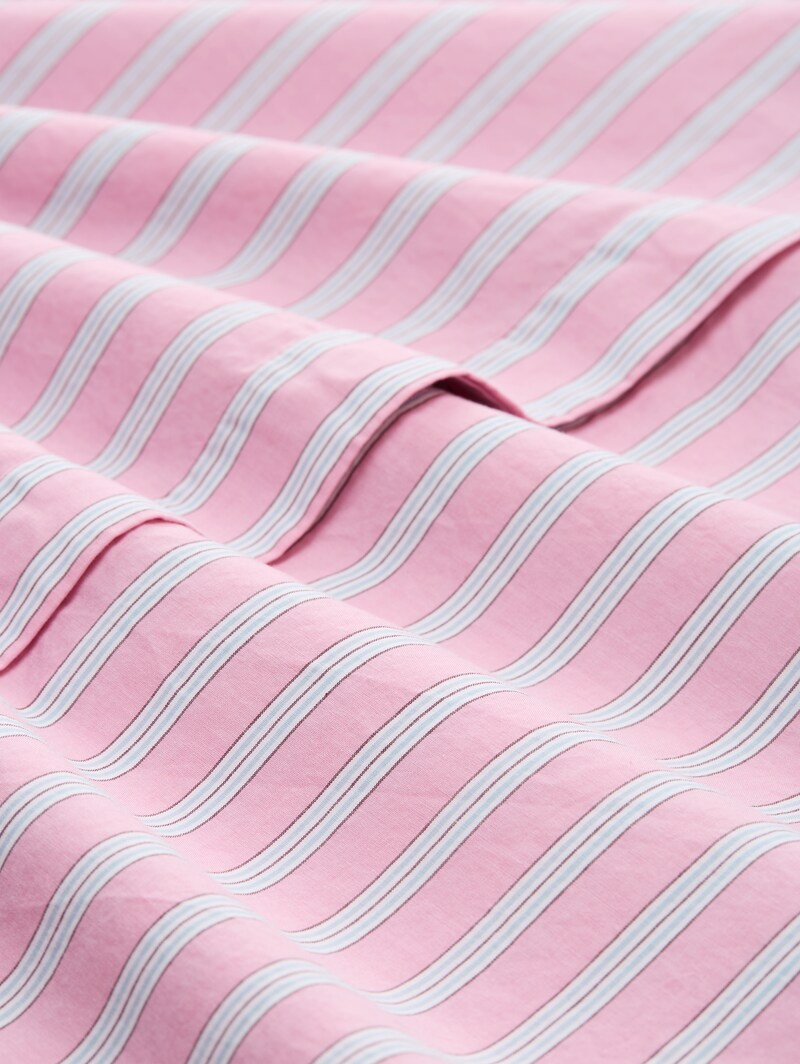 Tom Tailor Oversize Hemdbluse mit Streifenmuster - Pink Blue White Stripe