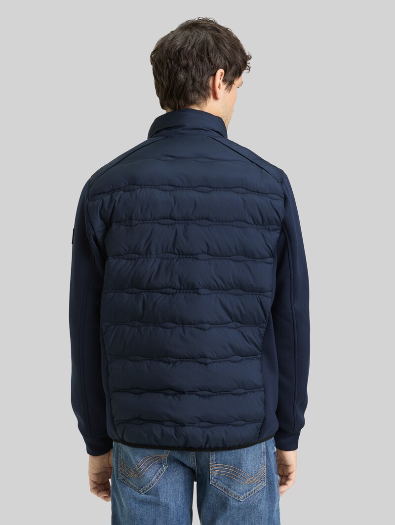 Tom Tailor Lightweight Hybrid Jacke mit Stehkragen - Sky Captain Blue