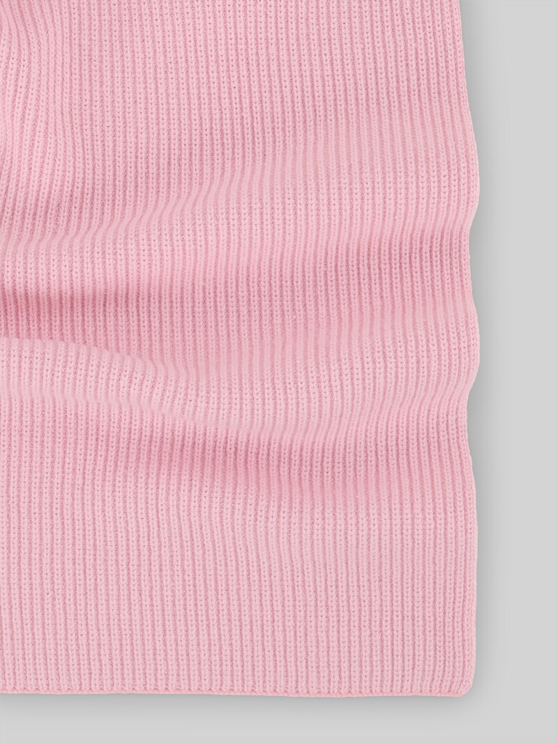 Tom Tailor Strickschal mit Badge - Soft Pink
