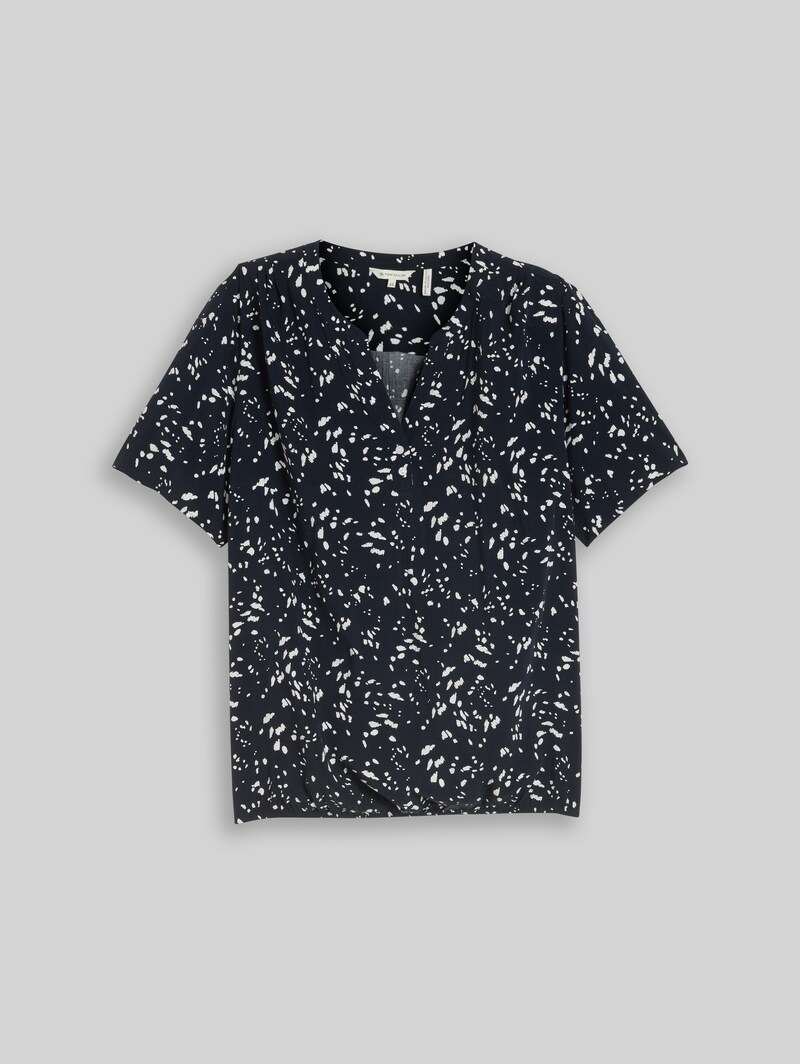 Tom Tailor Plus Size - Bluse mit Muster - Navy Dot