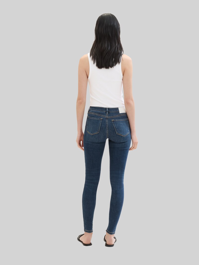 Tom Tailor TTNELA EXTRA SKINNY Jeans mit Superstretch - Used Mid Stone Blue Denim