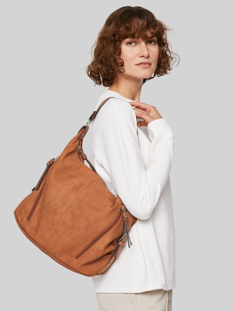 Tom Tailor TTCAIA Beuteltasche aus Lederimitat - Cognac / Brandy