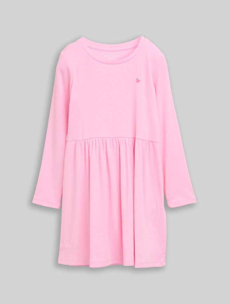 Tom Tailor Mini-Kleid mit Rippstruktur - Lovely Pink