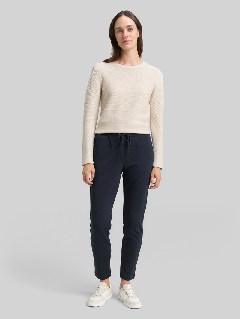 Tom Tailor Lässige Stoffhose - Real Navy Blue