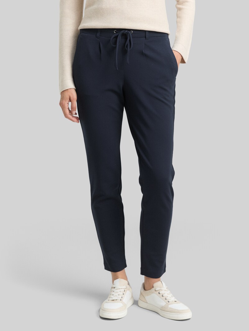 Tom Tailor Lässige Stoffhose - Real Navy Blue