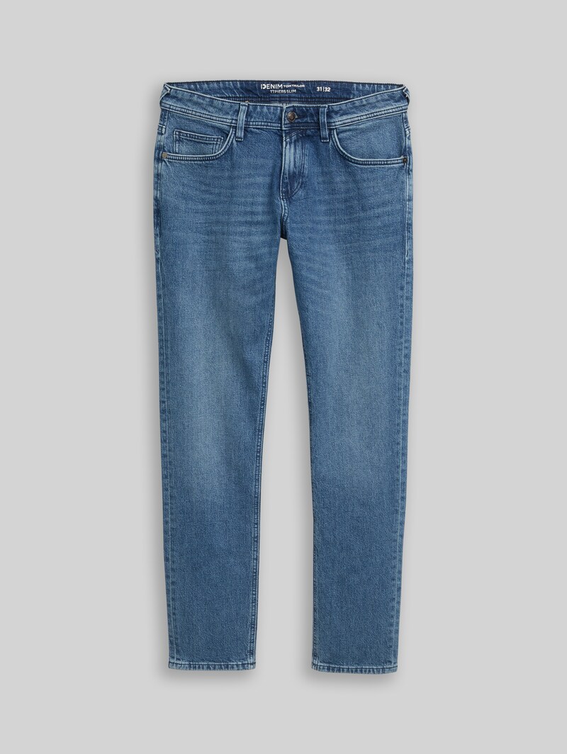 Tom Tailor TTPIERS SLIM Jeans - Stone Blue Denim