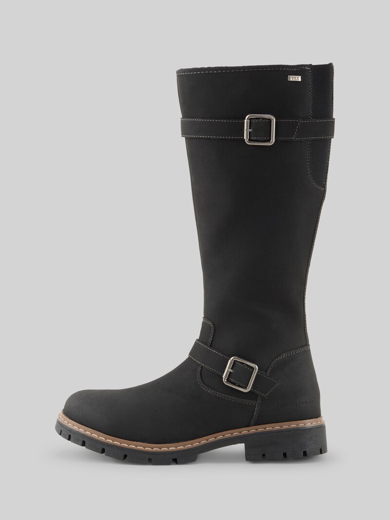 Tom Tailor Stiefel mit Schnallen-Detail - Black