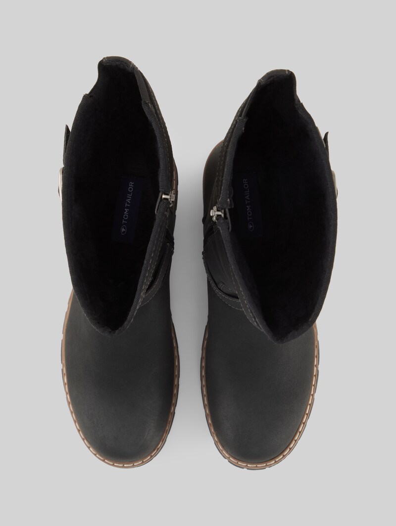 Tom Tailor Stiefel mit Schnallen-Detail - Black