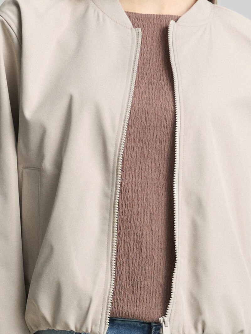 Tom Tailor Bomberjacke aus wasserabweisendem Material - Cloud Grey