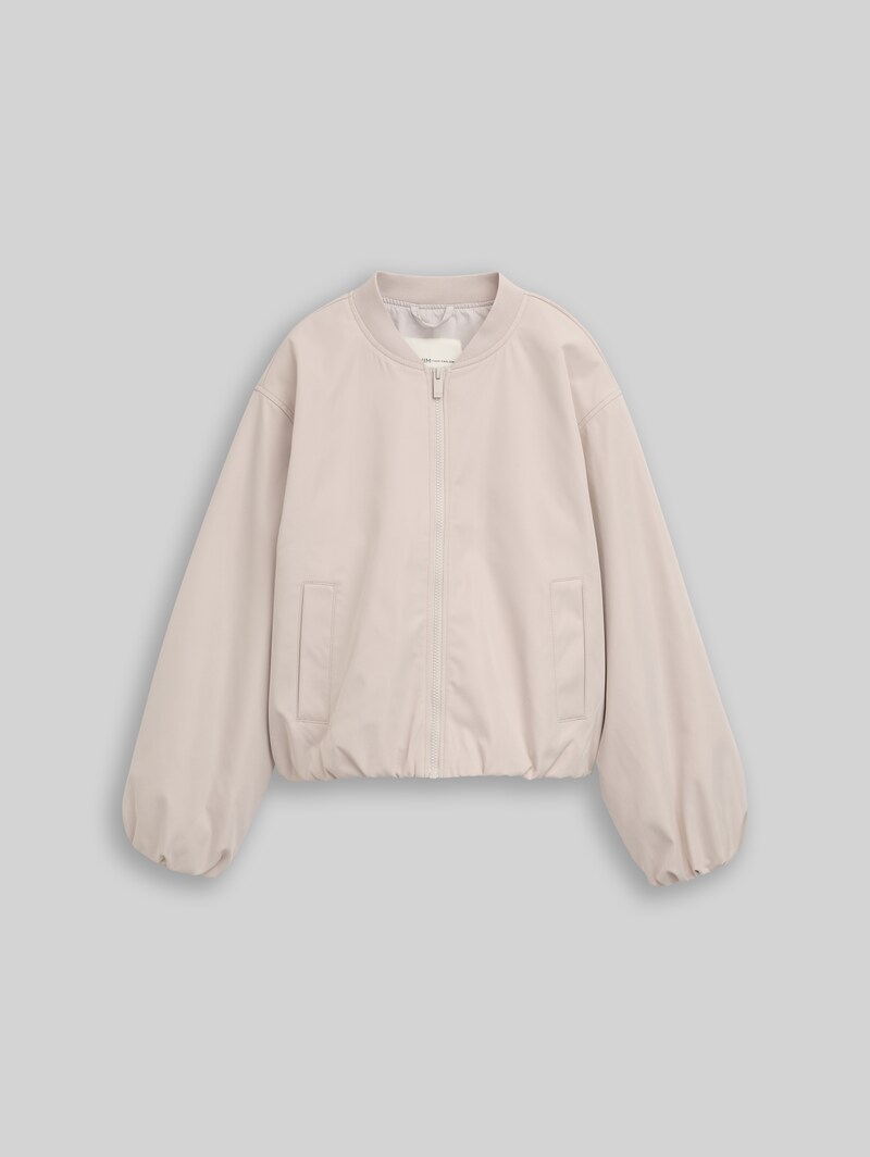 Tom Tailor Bomberjacke aus wasserabweisendem Material - Cloud Grey