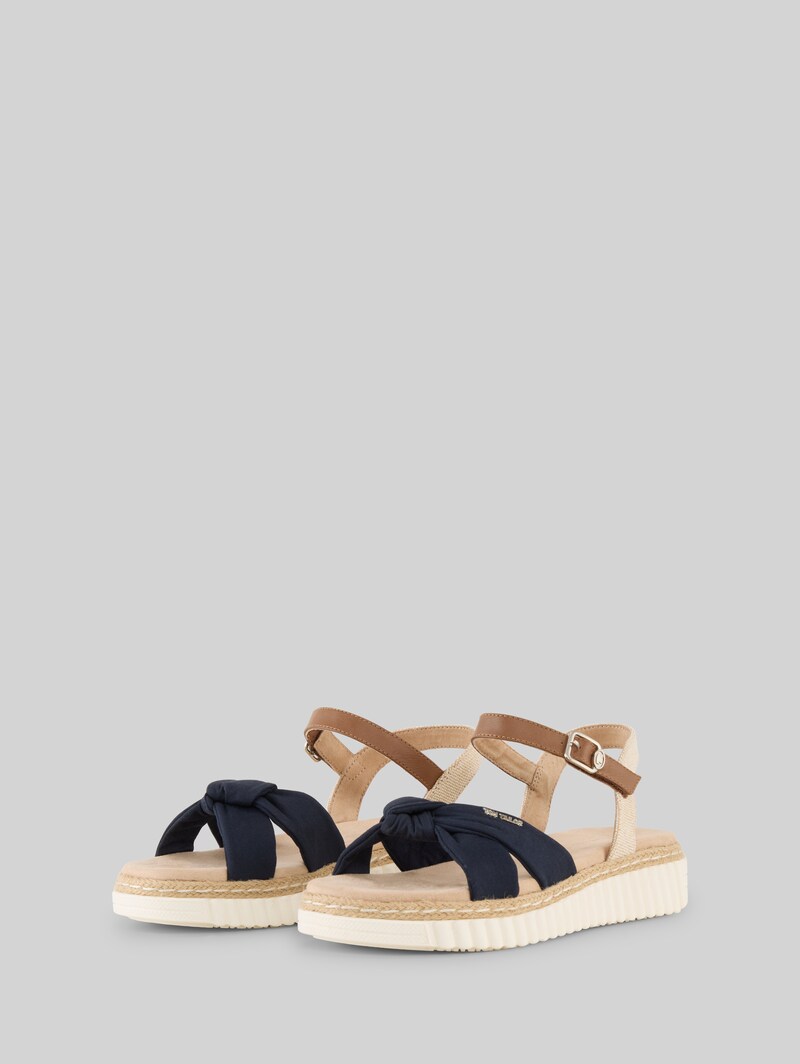 Tom Tailor Sandalen mit Bast-Details - Navy
