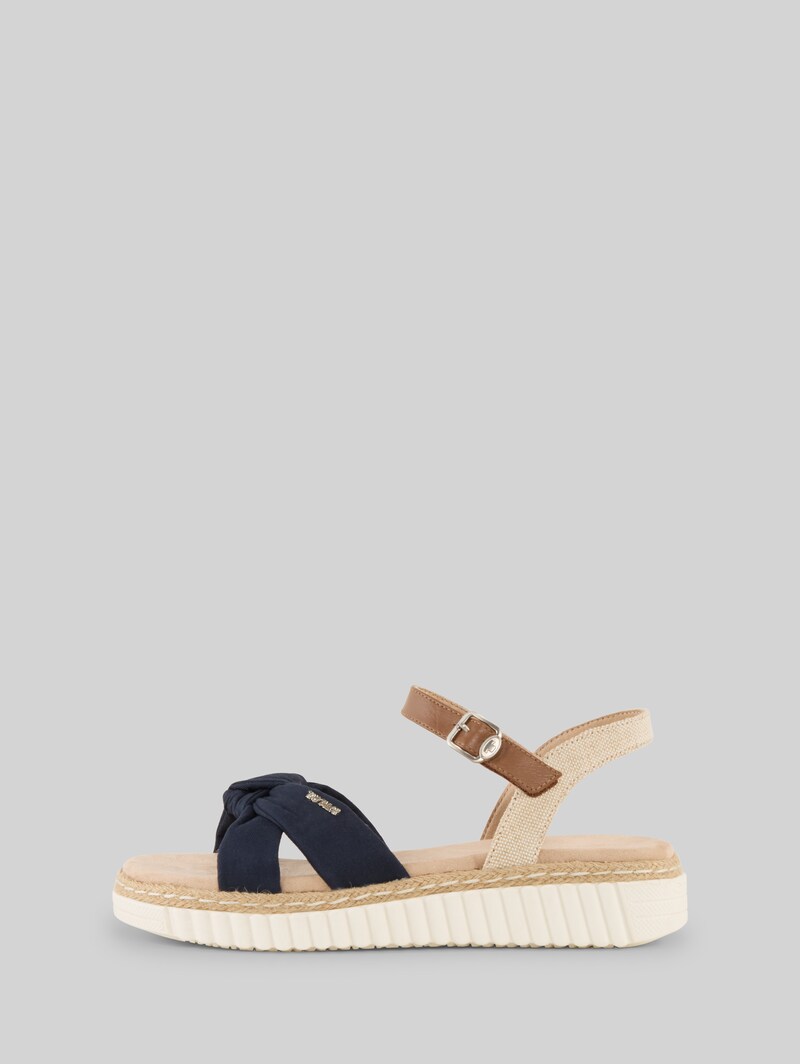 Tom Tailor Sandalen mit Bast-Details - Navy