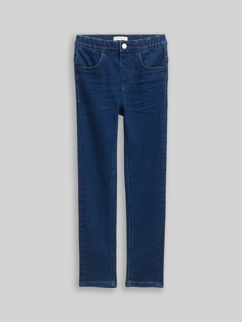 Tom Tailor Treggings Hose mit Stretch - Mid Stone Bright Blue Denim
