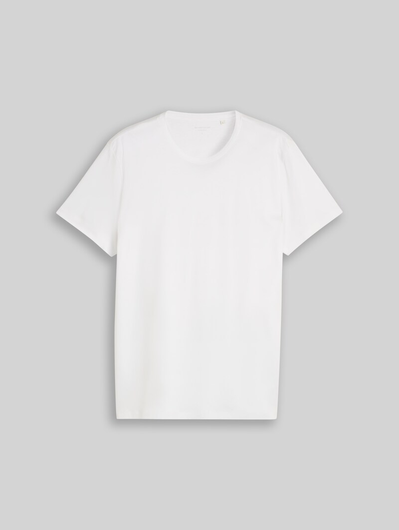 Tom Tailor T-Shirt in Unifarben - White