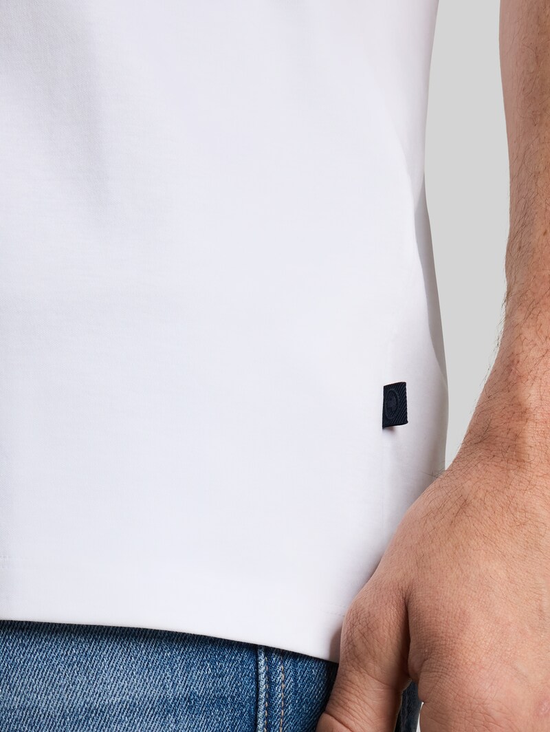 Tom Tailor T-Shirt in Unifarben - White