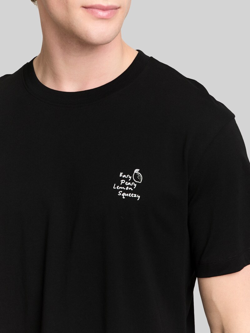 Tom Tailor Relaxed Fit T-Shirt aus Baumwolle - Black