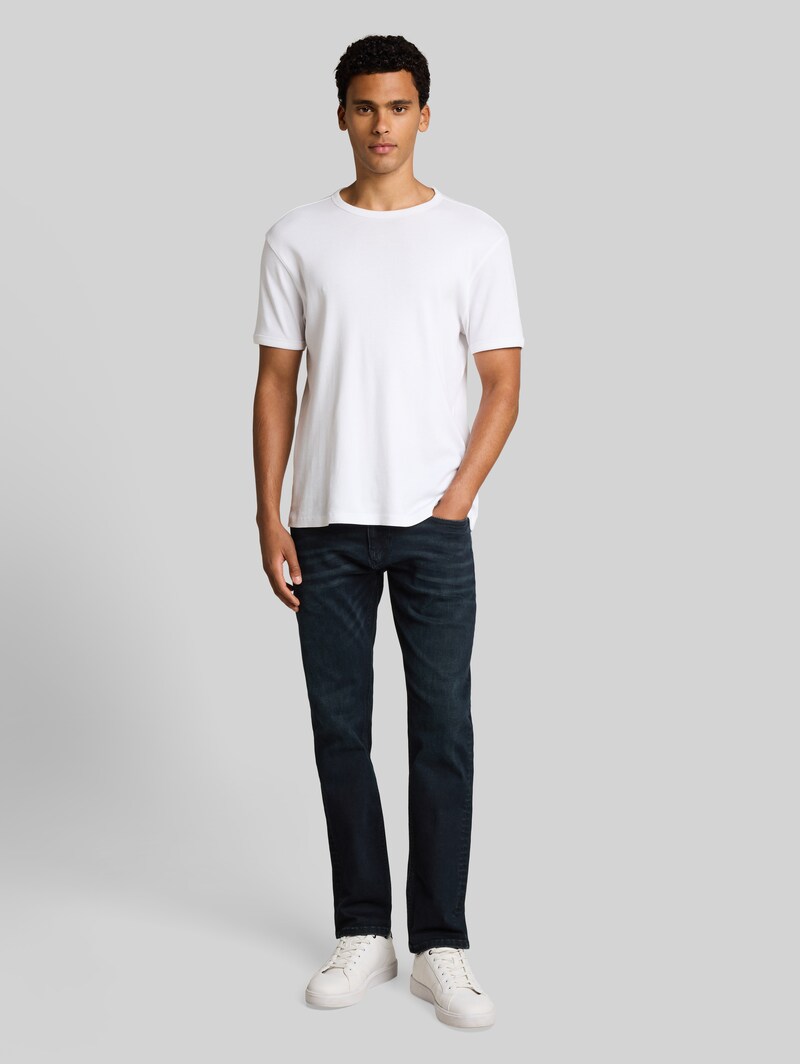 Tom Tailor TTPIERS SLIM Jeans - Used Dark Blue Black Denim
