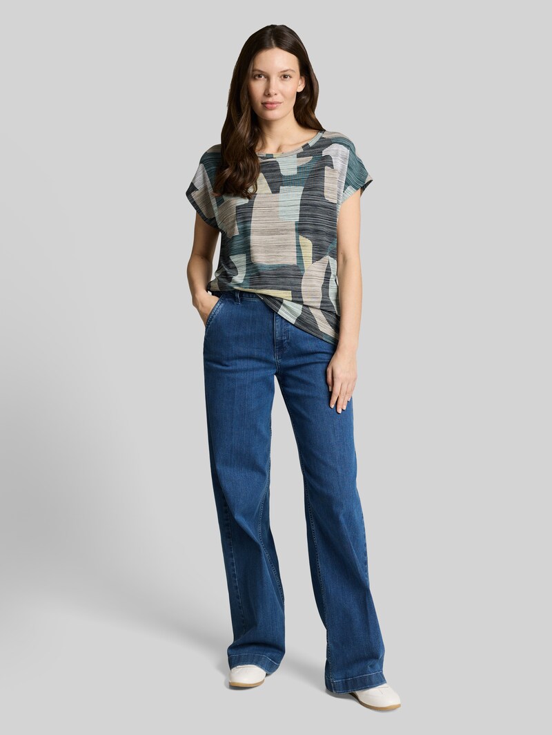 Tom Tailor T-Shirt mit Muster - Big Abstract Print