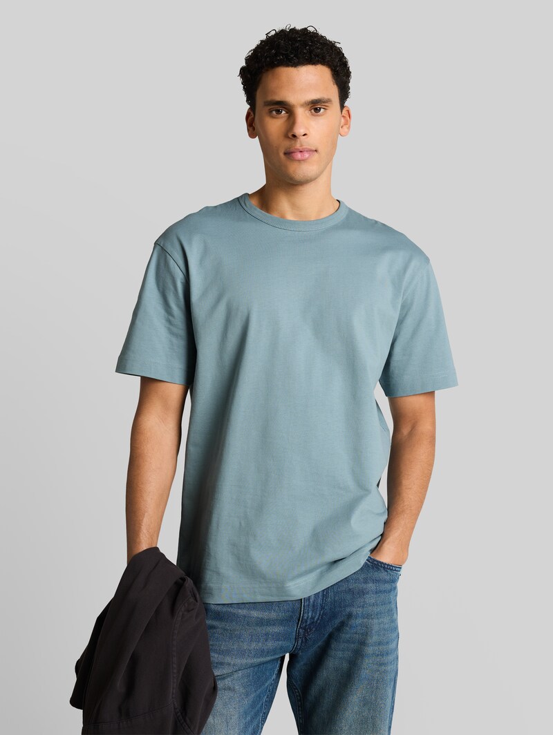 Tom Tailor Relaxed Fit T-Shirt aus Baumwolle - Citadel Blue Tom Tailor Relaxed Fit T-Shirt aus Baumwolle - Citadel Blue