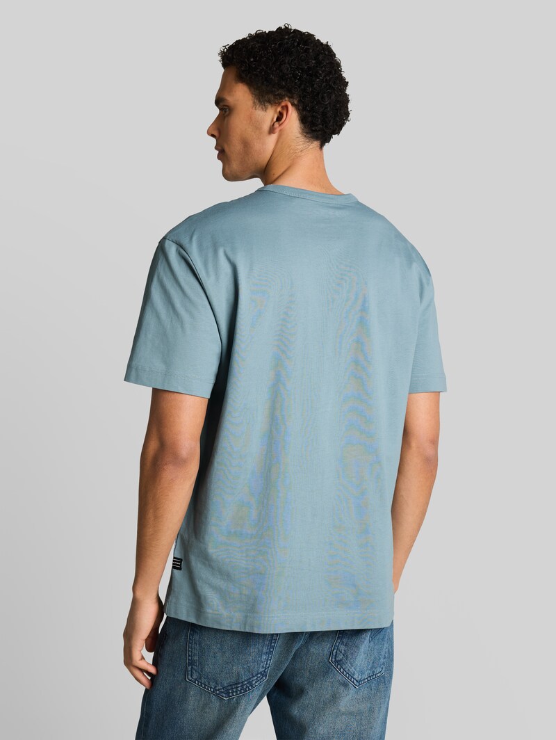 Tom Tailor Relaxed Fit T-Shirt aus Baumwolle - Citadel Blue