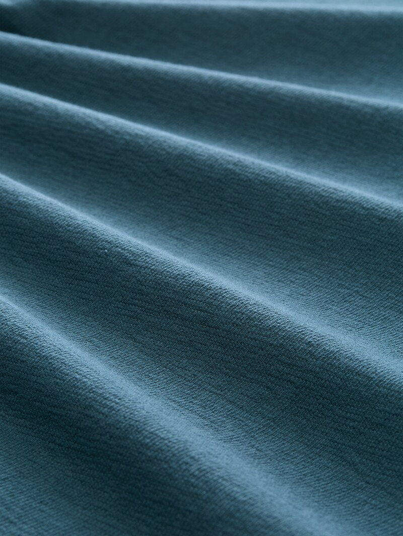Tom Tailor Terry T-Shirt aus Baumwolle - Tide Petrol