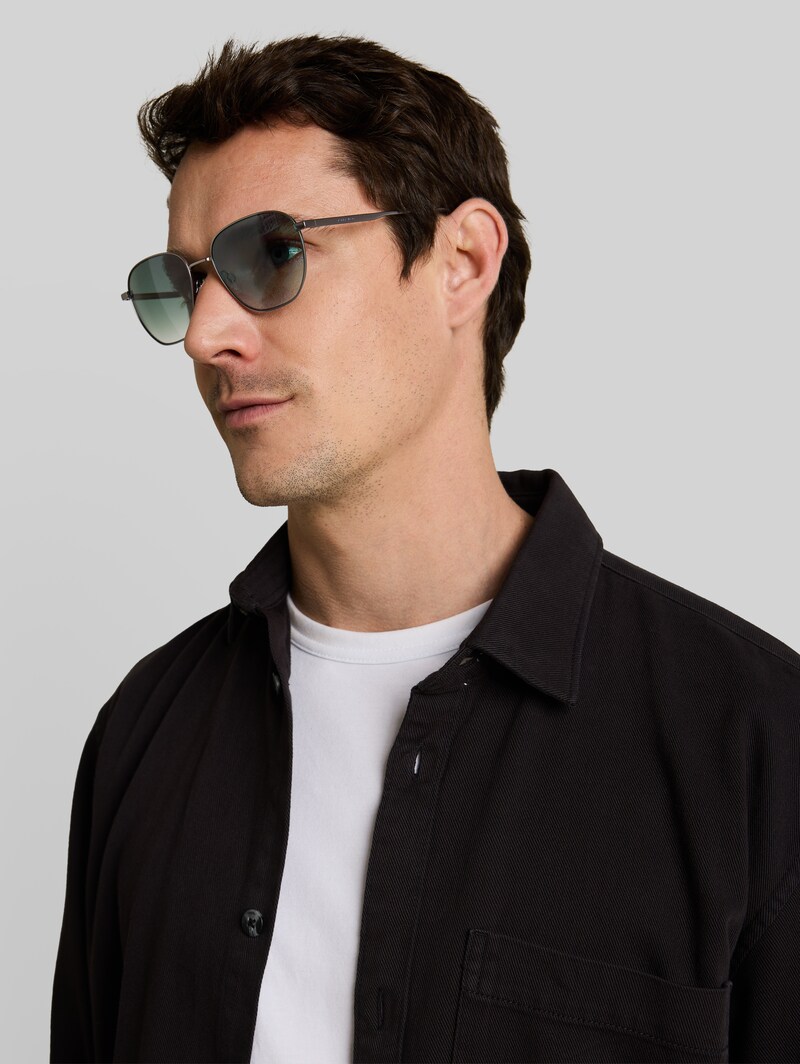 Tom Tailor Karree Sonnenbrille mit Verlaufsgläsern UV400 - Grey / Gun Tom Tailor Karree Sonnenbrille mit Verlaufsgläsern UV400 - Grey / Gun