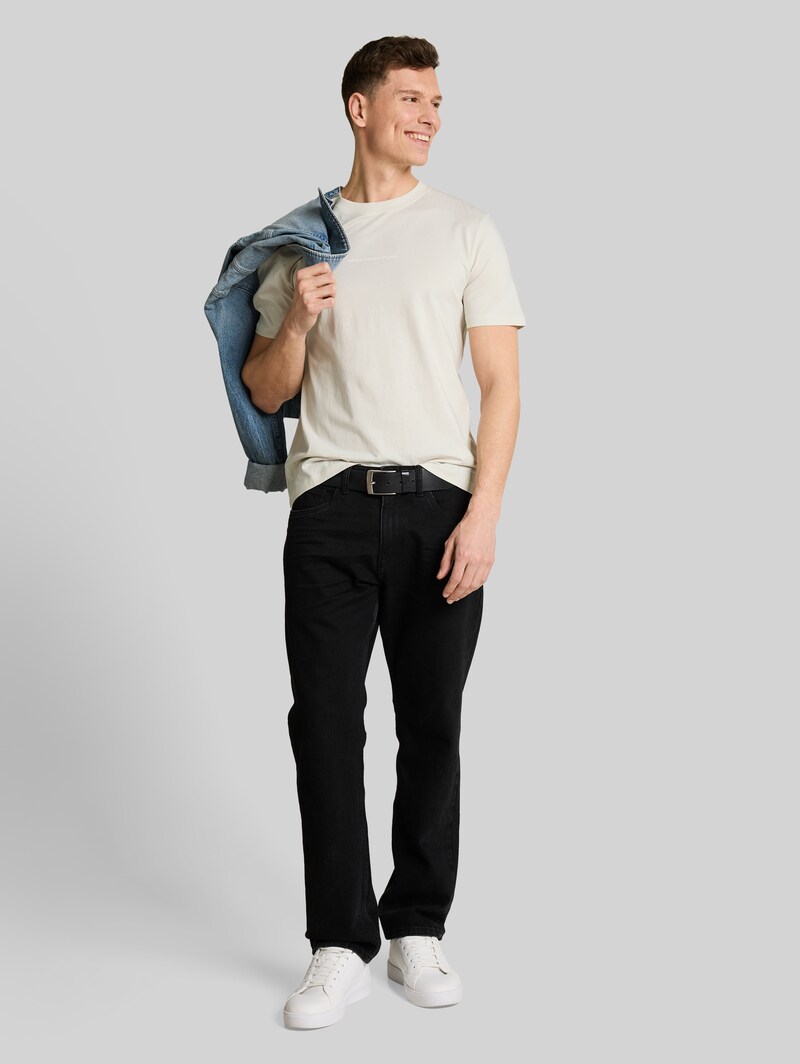 Tom Tailor T-Shirt mit Rückenprint - Greyish White